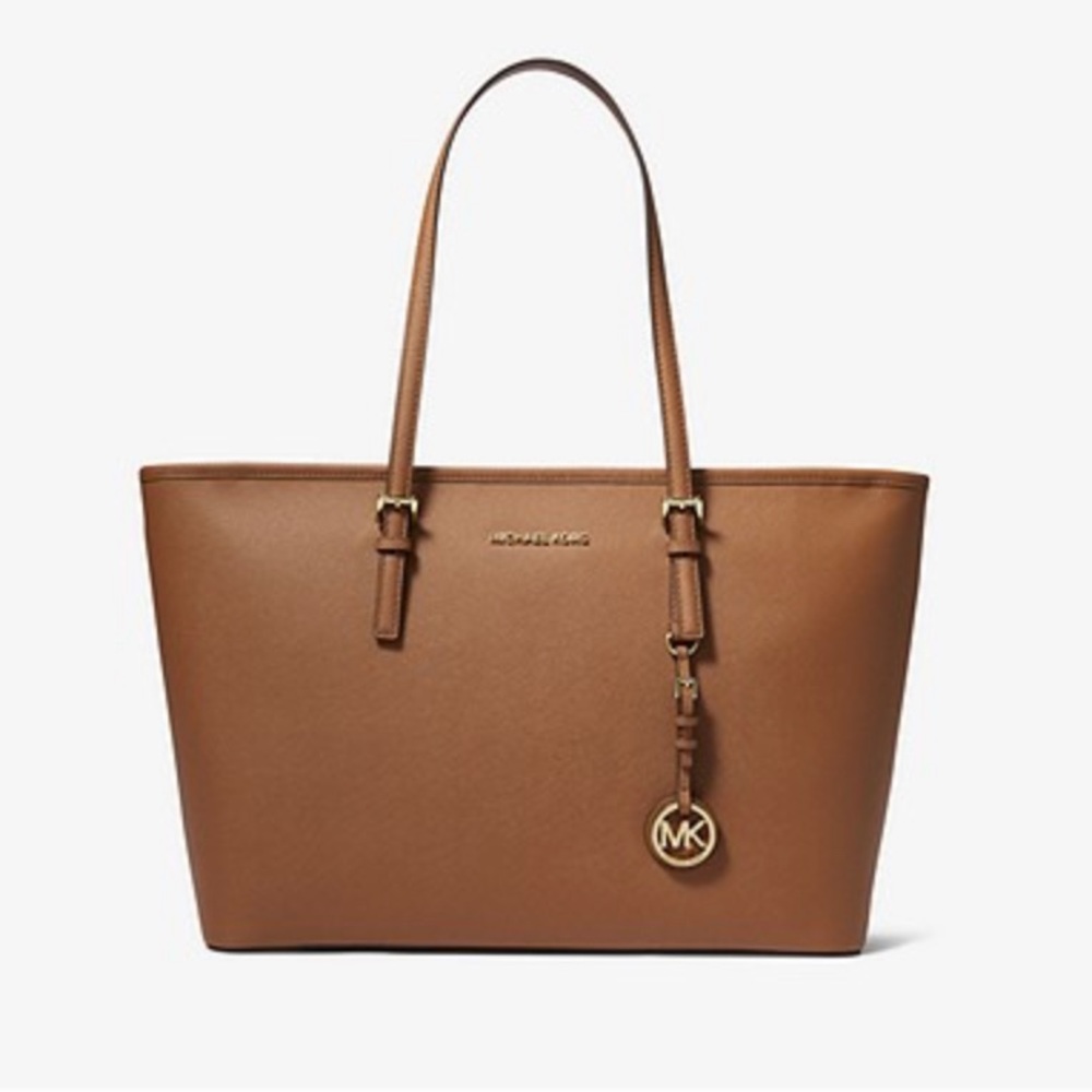 Michael Kors Jetset | Cognac Brown Leather Tote